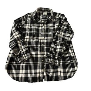 Jachs Black and White Plaid Button Down Shirt